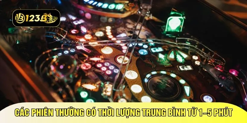 Các phiên thường có thời lượng trung bình từ 1–5 phút